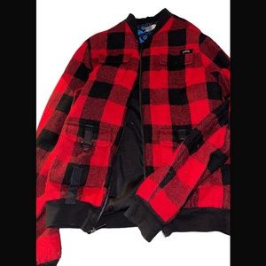 Lowlife brand, jacket, red and black